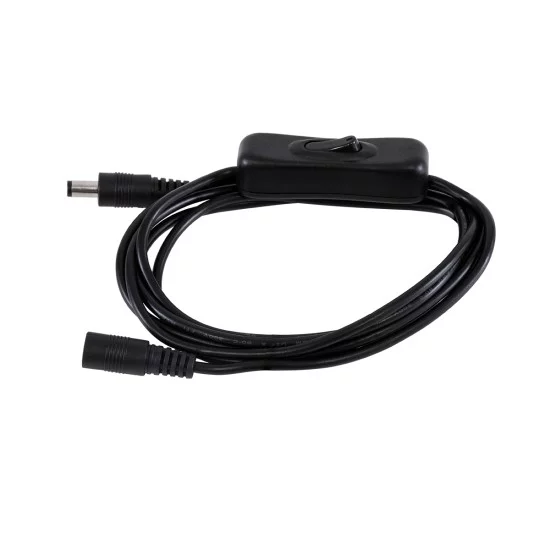 70682 Καλώδιο Διακόπτης ON/OFF DC 12-24V 180cm από Jack Male 2.1x5.5mm σε Female 2.1x5.5mm Μαύρο L185 x W1.9 x H1.5cm 70682 Καλώδιο Διακόπτης ON/OFF DC 12-24V 180cm από Jack Male 2.1x5.5mm σε Female 2.1x5.5mm Μαύρο L185 x W1.9 x H1.5cm