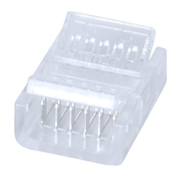 STRIPART 70689 Ενωτικός Ταχυσύνδεσμος για Πολύχρωμη RGBW+WW Ταινία LED 6Pin 12mm σε Πολύχρωμη RGBW+WW Ταινία LED 6Pin 12mm IP20 - Μ1.9 x Π1.6 x Υ0.7cm