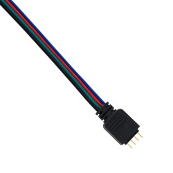 STRIPART 70691 Ενωτικός Ταχυσύνδεσμος για Πολύχρωμη RGB Ταινία LED 4Pin 10mm σε 4Pin Αρσενικό Σύνδεσμο IP20 - Μ17 x Π1.5 x Υ0.4cm