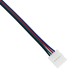 70691 Ταχυσύνδεσμος Τροφοδοσίας IP20 - Strip To Power Connector 4 PIN Male για Ένωση 1 x RGB Ταινία LED Πλάτους 10mm