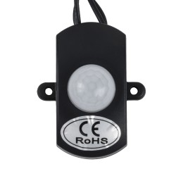 SENSORE 70693 Ανιχνευτής PIR / Αισθητήρας Κίνησης 180° DC 12-24V 6A 144W Max με Αρσενικό & Θηλυκό Ταχυσύνδεσμο DC Jack 5.5x2.1mm IP20 - Μ30 x Π4 x Υ2.3cm - 2 Χρόνια Εγγύηση