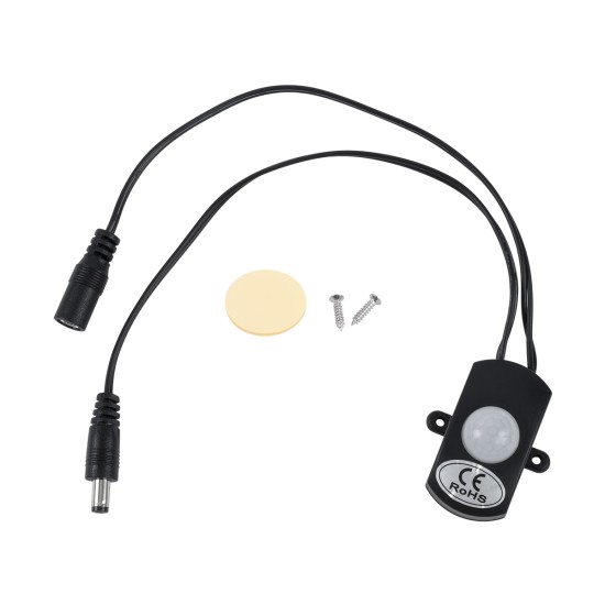 70693 Mini Αισθητήρας Modular με Καλώδιο In-Out 5.5*2.1 & PIR Ανιχνευτή-Αισθητήρα Κίνησης 360° 3m Motion Sensor 30 sec Delay DC 12-24V Max 144W Μ30 x Π4 x Υ2.3cm 70693 Mini Αισθητήρας Modular με Καλώδιο In-Out 5.5*2.1 & PIR Ανιχνευτή-Αισθητήρα Κίνησης 360° 3m Motion Sensor 30 sec Delay DC 12-24V Max 144W Μ30 x Π4 x Υ2.3cm
