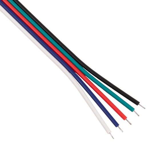 70696 RGB+W Connector με 15cm Καλώδιο 5 PIN