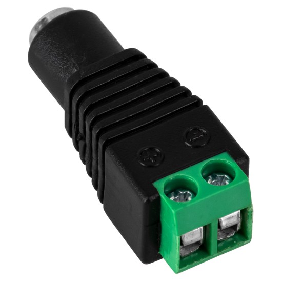 70703 Βύσμα Τροφοδοσίας DC Θηλυκό - Female Jack Connector σε Κλέμα 5.5 x 2.1mm