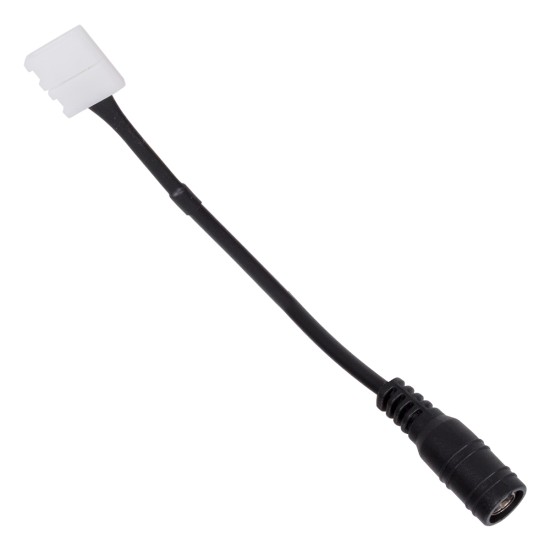 70740 Ταχυσύνδεσμος Τροφοδοσίας IP20 - Strip To Power Connector 5.5*2.1 για Ένωση 1 x Μονόχρωμη Ταινία LED Πλάτους 10mm