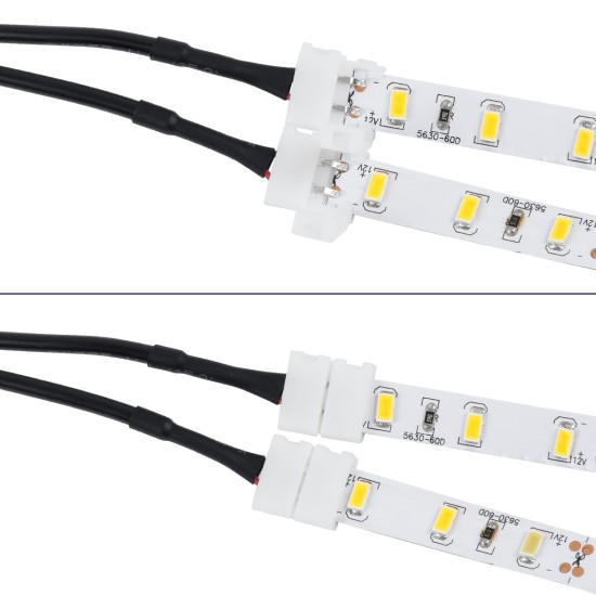 70742 Καλώδιο Τροφοδοσίας DC για 2 Ταινίες LED από Female 2.1x5.5 σε 2 x 10mm 2 PIN Connector Μ32.3 x Π2 x Υ1cm