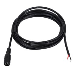 STRIPART 70748 DC Θηλυκός Σύνδεσμος 2.1mm με 200cm Καλώδιο Τροφοδοσίας 2Pin IP20 - Μ200 x Π2.1 x Υ2.1cm