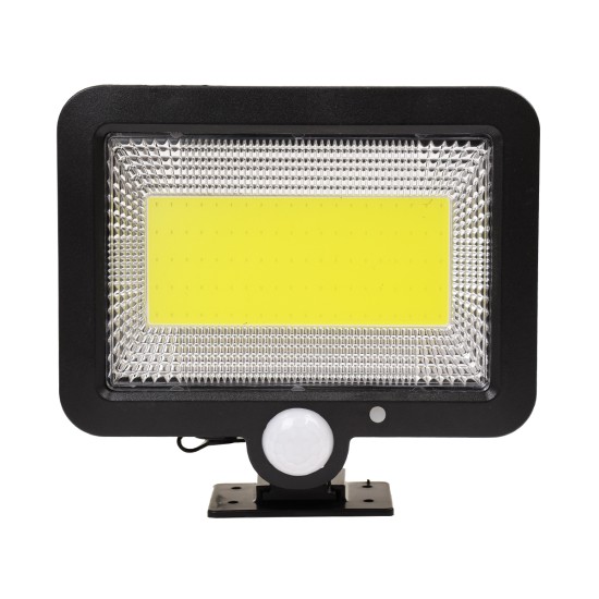 71460 Αυτόνομος Ηλιακός Προβολέας LED 100 COB 20W 1200lm με Ενσωματωμένη Μπαταρία 2400mAh - Φωτοβολταϊκό Πάνελ με Αισθητήρα Ημέρας-Νύχτας - PIR Αισθητήρα Κίνησης Αδιάβροχο IP65 Ψυχρό Λευκό 6000K