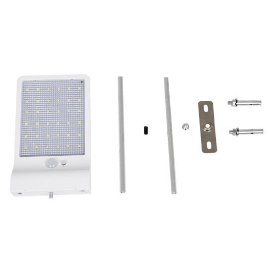 71467 Αυτόνομο Ηλιακό Φωτιστικό Τοίχου Λευκό LED SMD 4W 550lm με Ενσωματωμένη Μπαταρία 2200mAh - Φωτοβολταϊκό Πάνελ - Βάση Στήριξης - Αισθητήρα Ημέρας-Νύχτας PIR Αισθητήρα Κίνησης Αδιάβροχο IP65 Ψυχρό Λευκό 6000K 71467 Αυτόνομο Ηλιακό Φωτιστικό Τοίχου Λευκό LED SMD 4W 550lm με Ενσωματωμένη Μπαταρία 2200mAh - Φωτοβολταϊκό Πάνελ - Βάση Στήριξης - Αισθητήρα Ημέρας-Νύχτας PIR Αισθητήρα Κίνησης Αδιάβροχο IP65 Ψυχρό Λευκό 6000K