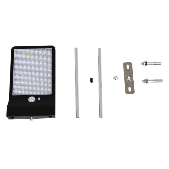 71469 Αυτόνομο Ηλιακό Φωτιστικό Τοίχου Μαύρο LED SMD 4W 550lm με Ενσωματωμένη Μπαταρία 2200mAh - Φωτοβολταϊκό Πάνελ - Βάση Στήριξης - Αισθητήρα Ημέρας-Νύχτας PIR Αισθητήρα Κίνησης Αδιάβροχο IP65 Ψυχρό Λευκό 6000K 71469 Αυτόνομο Ηλιακό Φωτιστικό Τοίχου Μαύρο LED SMD 4W 550lm με Ενσωματωμένη Μπαταρία 2200mAh - Φωτοβολταϊκό Πάνελ - Βάση Στήριξης - Αισθητήρα Ημέρας-Νύχτας PIR Αισθητήρα Κίνησης Αδιάβροχο IP65 Ψυχρό Λευκό 6000K