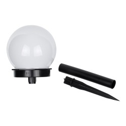  SOLARGLOBE 71472 Διακοσμητικό Φωτιστικό Κήπου LED 1W 50lm 240° DC 5V με Φωτοβολταϊκό Panel 5V 0.1W & Επαναφορτιζόμενη Μπαταρία Li-ion 3.2V 300mAh Αδιάβροχο IP65 Ψυχρό Λευκό 6000K - Μ10 x Π10 x Υ33cm - 2 Χρόνια Εγγύηση