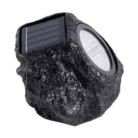 ROCHLIGHT 71484 Διακοσμητικό Φωτιστικό Κήπου LED 1W 50lm 120° DC 5V με Φωτοβολταϊκό Panel 5V 0.1W & Επαναφορτιζόμενη Μπαταρία Li-ion 3.2V 600mAh Αδιάβροχο IP65 Ψυχρό Λευκό 6000K - Μ15 x Π12 x Υ10cm - 2 Χρόνια Εγγύηση