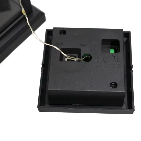 LANTERNIA 71505 Διακοσμητικό Φαναράκι LED 1W 50lm 180° DC 5V με Φωτοβολταϊκό Panel 5V 0.1W & Επαναφορτιζόμενη Μπαταρία Li-ion 3.2V 120mAh Αδιάβροχο IP65 Θερμό Λευκό 2700K - Μ9 x Π9 x Υ12.5cm - 1 Χρόνο Εγγύηση