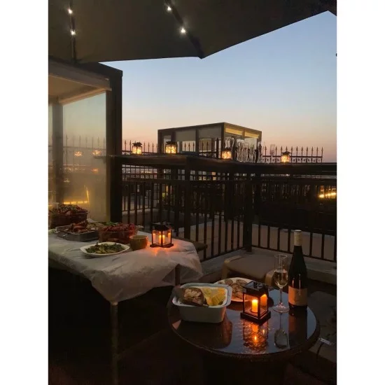 LANTERNIA 71505 Διακοσμητικό Φαναράκι LED 1W 50lm 180° DC 5V με Φωτοβολταϊκό Panel 5V 0.1W & Επαναφορτιζόμενη Μπαταρία Li-ion 3.2V 120mAh Αδιάβροχο IP65 Θερμό Λευκό 2700K - Μ9 x Π9 x Υ12.5cm - 1 Χρόνο Εγγύηση