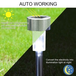  SOLARDECOR 71522 Διακοσμητικό Φωτιστικό Κήπου LED 1W 30lm 180° DC 5V με Φωτοβολταϊκό Panel 5V 0.1W & Επαναφορτιζόμενη Μπαταρία Li-ion 3.2V 600mAh Αδιάβροχο IP65 Πολύχρωμο RGB - Μ4.7 x Π4.7 x Υ29.5cm - 2 Χρόνια Εγγύηση