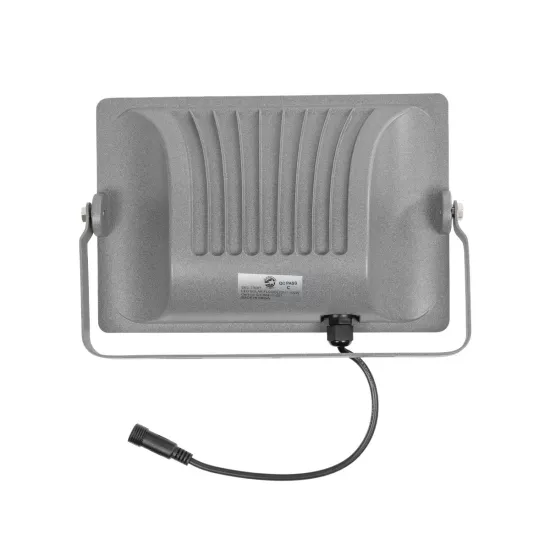 LUMOVOX 73067 Προβολέας LED 100W 5000lm 120° DC 5V με Φωτοβολταϊκό Panel 5V 8W & Επαναφορτιζόμενη Μπαταρία Li-ion 3.2V 5000mAh Αδιάβροχο IP67 Ψυχρό Λευκό 6000K - 120 x SMD2835 Sanan Chip - Γκρι Ανθρακί - Μ25 x Π5.5 x Υ17.5cm - 2 Χρόνια Εγγύηση