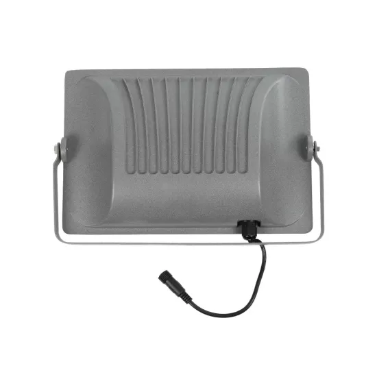 LUMOVOX 73068 Προβολέας LED 200W 10000lm 120° DC 5V με Φωτοβολταϊκό Panel 5V 12W & Επαναφορτιζόμενη Μπαταρία Li-ion 3.2V 10000mAh Αδιάβροχο IP67 Ψυχρό Λευκό 6000K - 180 x SMD2835 Sanan Chip - Γκρι Ανθρακί - Μ29.5 x Π5.5 x Υ19cm - 2 Χρόνια Εγγύηση