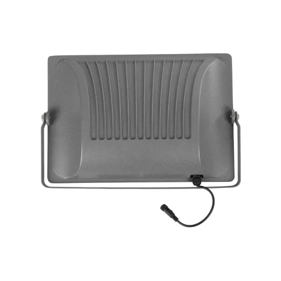 LUMOVOX 73069 Προβολέας LED 300W 15000lm 120° DC 5V με Φωτοβολταϊκό Panel 5V 20W & Επαναφορτιζόμενη Μπαταρία Li-ion 3.2V 15000mAh Αδιάβροχο IP67 Ψυχρό Λευκό 6000K - 360 x SMD2835 Sanan Chip - Γκρι Ανθρακί - Μ37 x Π7.5 x Υ27cm - 2 Χρόνια Εγγύηση