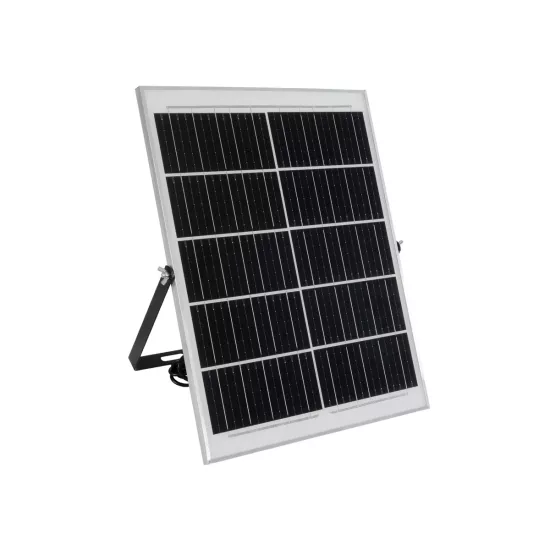 LUMOVOX 73069 Προβολέας LED 300W 15000lm 120° DC 5V με Φωτοβολταϊκό Panel 5V 20W & Επαναφορτιζόμενη Μπαταρία Li-ion 3.2V 15000mAh Αδιάβροχο IP67 Ψυχρό Λευκό 6000K - 360 x SMD2835 Sanan Chip - Γκρι Ανθρακί - Μ37 x Π7.5 x Υ27cm - 2 Χρόνια Εγγύηση