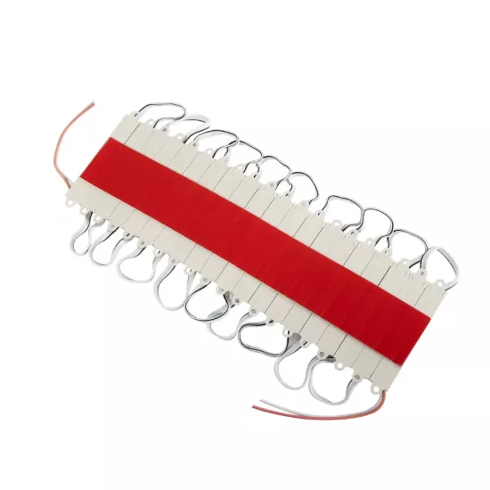  MODULARI 73703 Module LED 0.8W 64lm 120° DC 12V Αδιάβροχο IP65 3 x SMD5050 Chip Κόκκινο Dimmable - Μ8.6 x Π1.2 x Υ0.5cm - Πακέτο 20 Τεμαχίων - 3 Χρόνια Εγγύηση