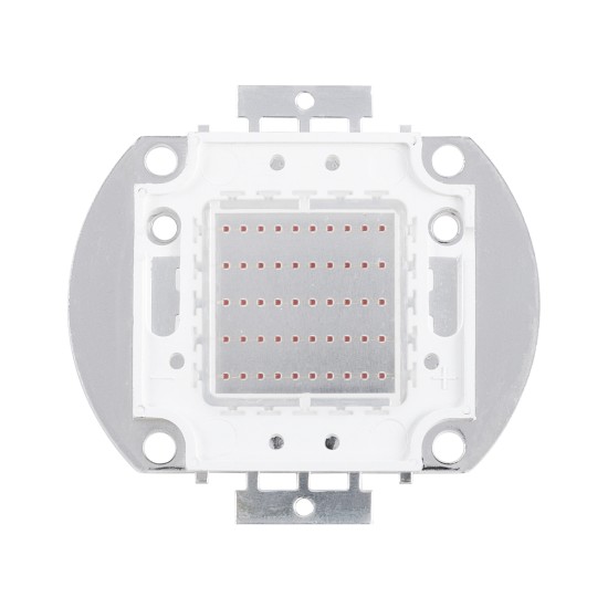 73768 Υψηλής Ισχύος LED COB BRIDGELUX 50W 2500lm DC 20-24V - Μ5.6 x Π5.2 x Υ0.6cm - Κόκκινο - 2 Χρόνια Εγγύηση