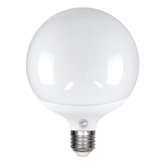 60044 Λάμπα LED E27 G125 Γλόμπος 20W 1880lm 260° AC 220-240V IP20 Φ12.5 x Υ16cm Θερμό Λευκό 2700K - 3 Years Warranty