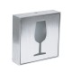 SENSATI 75662 Φωτιστικό Τοίχου Ένδειξης GLASS OF WINE LED 1W AC 220-240V IP20 - Σώμα Αλουμινίου - Μ11 x Π11 x Υ3cm - Πορτοκαλί