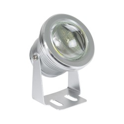 TREECOBINI 75590 Φωτιστικό Σποτ για Φυτά - Δέντρα LED 10W 1000lm 35° DC 12V Αδιάβροχο IP65 Ψυχρό Λευκό 6000K Dimmable - Bridgelux COB Chip - Νίκελ Βούρτσας - Μ7 x 10.5 x Υ8.5cm - 2 Χρόνια Εγγύηση