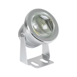 TREECOBINI 75591 Φωτιστικό Σποτ για Φυτά - Δέντρα LED 10W 900lm 35° DC 12V Αδιάβροχο IP65 Θερμό Λευκό 2700K Dimmable - Bridgelux COB Chip - Νίκελ Βούρτσας - Μ7 x 10.5 x Υ8.5cm - 2 Χρόνια Εγγύηση