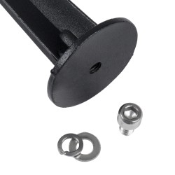  GARDENBASE 75593 Καρφωτή Βάση για Φωτιστικά & Προβολάκια Κήπου - Μαύρο - Μ2.4 x Π2.4 x Υ16cm