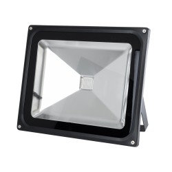RGBFLOOD 75602 Προβολέας με IR Ασύρματο Χειριστήριο LED 50W 3250lm 120° AC 220-240V Αδιάβροχο IP66 Πολύχρωμο RGB Dimmable - Μαύρο Ματ - Μ28.5 x Π23.5 x Υ10cm - 2 Χρόνια Εγγύηση