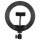 75800 Professional Digital Ring Light Φ20cm LED SMD 20W 2000lm 180° DC 5V με Καλώδιο Τροφοδοσίας USB - Ενσωματωμένο Χειριστήριο Εναλλαγής Χρωμάτων & 1 Βάση Τηλεφώνου - Πολύχρωμο RGBW+WW Dimmable