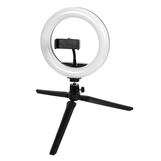 75800 Professional Digital Ring Light Φ20cm LED SMD 20W 2000lm 180° DC 5V με Καλώδιο Τροφοδοσίας USB - Ενσωματωμένο Χειριστήριο Εναλλαγής Χρωμάτων & 1 Βάση Τηλεφώνου - Πολύχρωμο RGBW+WW Dimmable 75800 Professional Digital Ring Light Φ20cm LED SMD 20W 2000lm 180° DC 5V με Καλώδιο Τροφοδοσίας USB - Ενσωματωμένο Χειριστήριο Εναλλαγής Χρωμάτων & 1 Βάση Τηλεφώνου - Πολύχρωμο RGBW+WW Dimmable