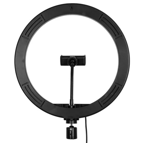 75802 Professional Digital Ring Light Φ30cm LED SMD 40W 4000lm 180° DC 5V με Καλώδιο Τροφοδοσίας USB - Ενσωματωμένο Χειριστήριο Εναλλαγής Χρωμάτων & 1 Βάση Τηλεφώνου - Πολύχρωμο RGBW+WW Dimmable
