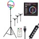 75803 Professional Digital Ring Light Φ36cm LED SMD 50W 5000lm 180° DC 5V με Καλώδιο Τροφοδοσίας USB - Ενσωματωμένο και Ασύρματο Χειριστήριο RF 2.4Ghz Εναλλαγής Χρωμάτων & 3 Βάσεις Τηλεφώνου - Πολύχρωμο RGBW+WW Dimmable 75803 Professional Digital Ring Light Φ36cm LED SMD 50W 5000lm 180° DC 5V με Καλώδιο Τροφοδοσίας USB - Ενσωματωμένο και Ασύρματο Χειριστήριο RF 2.4Ghz Εναλλαγής Χρωμάτων & 3 Βάσεις Τηλεφώνου - Πολύχρωμο RGBW+WW Dimmable