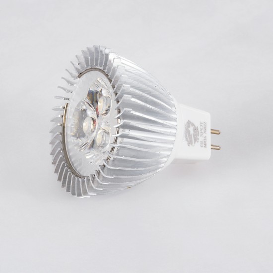 76020 Σποτ LED GU5.3 MR16 3W 300lm 30° DC 12V IP20 Φ5 x Υ5.2cm Ψυχρό Λευκό 6000K - 2 Χρόνια Εγγύηση