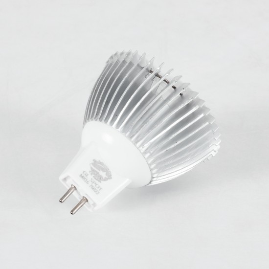 76020 Σποτ LED GU5.3 MR16 3W 300lm 30° DC 12V IP20 Φ5 x Υ5.2cm Ψυχρό Λευκό 6000K - 2 Χρόνια Εγγύηση