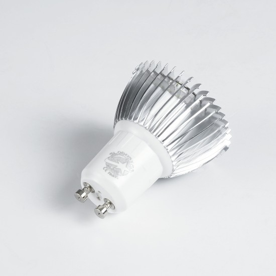 76030 Σποτ LED GU10 MR16 3W 300lm 45° AC 220-240V IP20 Φ5 x Υ5.5cm Ψυχρό Λευκό 6000K - 3 Χρόνια Εγγύηση