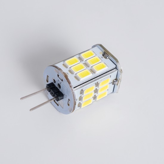 76135 Λάμπα LED G4 SMD 5630 6W 720lm 320° DC 12-24V IP20 Φ1.9 x Υ3.7cm Ψυχρό Λευκό 6000K Dimmable - 2 Χρόνια Εγγύηση