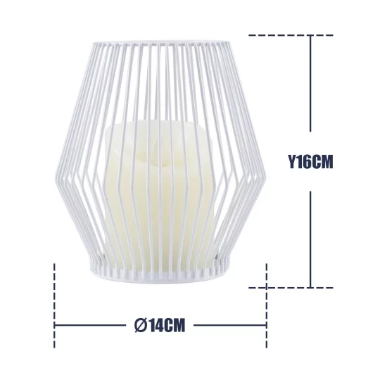 CANDLE 76488 Διακοσμητικό Realistic Κερί με LED Εφέ Κινούμενης Φλόγας - Μπαταρίας 2 x AA (Δεν Συμπεριλαμβάνονται) & Ασύρματο Χειριστήριο IR Θερμό Λευκό 2700K Dimmable Λευκό Φ14 x Υ16cm CANDLE 76488 Διακοσμητικό Realistic Κερί με LED Εφέ Κινούμενης Φλόγας - Μπαταρίας 2 x AA (Δεν Συμπεριλαμβάνονται) & Ασύρματο Χειριστήριο IR Θερμό Λευκό 2700K Dimmable Λευκό Φ14 x Υ16cm