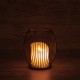 CANDLE 76495 Διακοσμητικό Realistic Κερί με LED Εφέ Κινούμενης Φλόγας - Μπαταρίας 2 x AA (Δεν Συμπεριλαμβάνονται) & Ασύρματο Χειριστήριο IR Θερμό Λευκό 2700K Dimmable Μαύρο Φ14 x Υ16cm