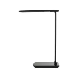 ONO 76533 Μοντέρνο Επιτραπέζιο Φωτιστικό Γραφείου με Ασύρματη Φόρτιση 10W 2A LED 3.5W 350lm 90° DC 5V με USB-C IP20 Ρυθμιζόμενο Λευκό CCT με Αφή 2700K/4500K/6000K Dimmable - Sanan SMD Chip - Μαύρο - Μ18 x Π12 x Υ36cm - 2 Χρόνια Εγγύηση