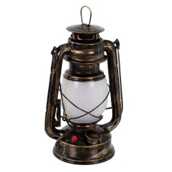 FIREWATCH 76547 Διακοσμητικό Φαναράκι LED 10W 500lm 360° Επαναφορτιζόμενο DC 5V με Μπαταρίες 2x18650 IP20 Ultra Θερμό Λευκό 1800K - Μ15 x Π11.5 x Υ23.5cm - 2 Χρόνια Εγγύηση