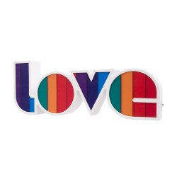 LOVE BOMBING 76550 Μοντέρνο Επιτραπέζιο Φωτιστικό Πορτατίφ LED 2W 120lm 180° DC 4.5V με Μπαταρίες 3xAAA IP20 Ψυχρό Λευκό 6000K - Πολύχρωμο - Μ36 x Π13.5 x Υ4.8cm - 2 Χρόνια Εγγύηση