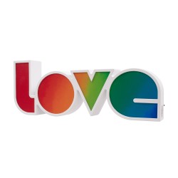 LOVE BOMBING 76551 Μοντέρνο Επιτραπέζιο Φωτιστικό Πορτατίφ LED 2W 120lm 180° DC 4.5V με Μπαταρίες 3xAAA IP20 Ψυχρό Λευκό 6000K - Πολύχρωμο - Μ36 x Π13.5 x Υ4.8cm - 2 Χρόνια Εγγύηση