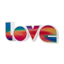 LOVE BOMBING 76553 Μοντέρνο Επιτραπέζιο Φωτιστικό Πορτατίφ LED 2W 120lm 180° DC 4.5V με Μπαταρίες 3xAAA IP20 Ψυχρό Λευκό 6000K - Πολύχρωμο - Μ36 x Π13.5 x Υ4.8cm - 2 Χρόνια Εγγύηση