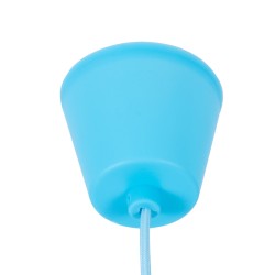 CABLITO 61559 Μοντέρνο Κρεμαστό Φωτιστικό Οροφής με Ντουί 1 x E27 AC 220-240V IP20 - Γαλάζιο - Μ4 x Π4 x Υ110cm