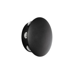 SOL 60796 Μοντέρνο Φωτιστικό Τοίχου - Απλίκα LED 16W 2000lm 30° AC 220-240V Αδιάβροχο IP65 Θερμό Λευκό 2700K - CREE XPE Chip & TÜV SÜD Driver - Μαύρο Ματ - Μ16 x Π5.5 x Υ16cm - 5 Χρόνια Εγγύηση