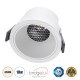 PLUTO-M 60254 Χωνευτό LED Spot Downlight TrimLess Φ8.4cm 10W 1300lm 38° AC 220-240V IP20 Φ8.4 x Υ5.9cm - Στρόγγυλο - Λευκό & Anti-Glare HoneyComb - Φυσικό Λευκό 4500K - Bridgelux COB - 5 Years Warranty