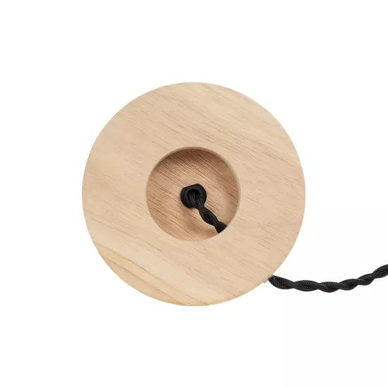 NOX 77701 Μοντέρνο Επιτραπέζιο Φωτιστικό Πορτατίφ με Ντουί 1 x E27 AC 220-240V IP20 - Μπεζ & Μπρούτζινο - Μ12 x Π12 x Υ9cm